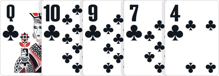 poker hand ranks-flush