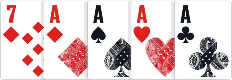 poker hand ranks-four-of-a-kind