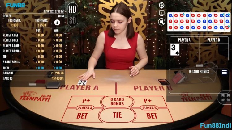 How to get good cards in 3 Patti fun88 online casino