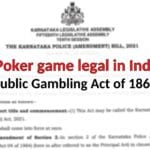 Is Poker game legal in India for offline & online mode?