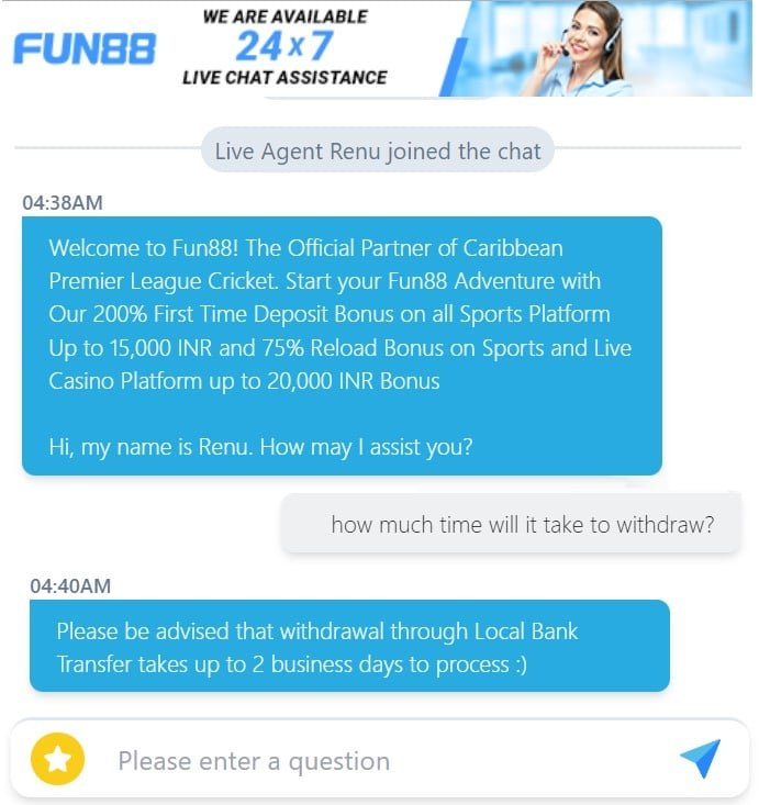 Fun88-review-live-chat
