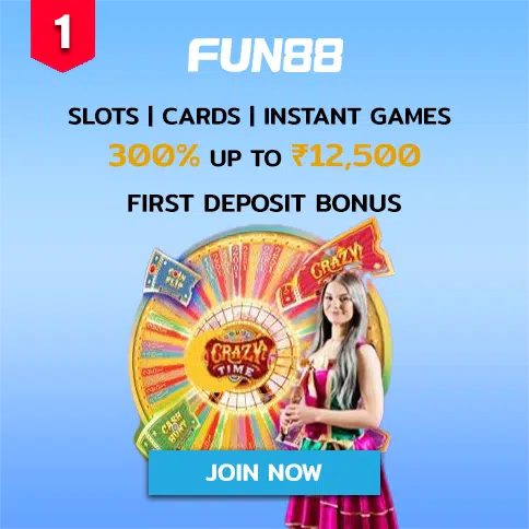 fun88 official website online promtion for slots cards instant games up to ₹12,500 on first deposit