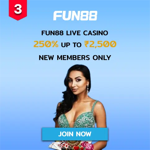 fun88 promotion official website online india live casino bonus ₹2,500 for new members only
